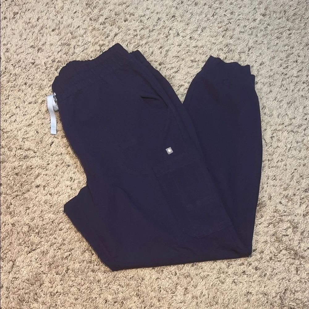 FIGS Zamora Jogger Scrub Pants 11 Pocket Technical Collection- Eggplant - Picture 2 of 11